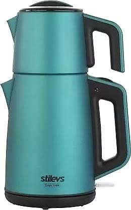 Çay Makinesi Çelik - Sedefli Mavi ST-Çays Inox