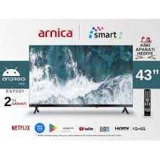 Arnica ES7001 43" 109 Ekran Dahili Uydulu Android Smart TV